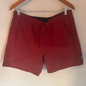 Men's Red shorts size large board shorts